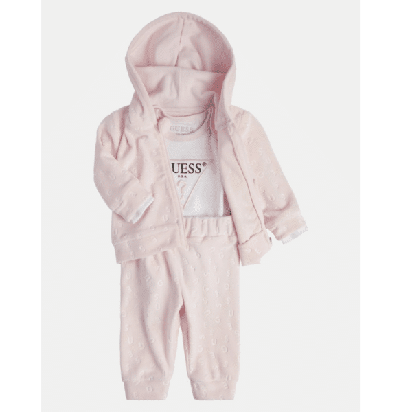 Guess girls baby pale pink outfit