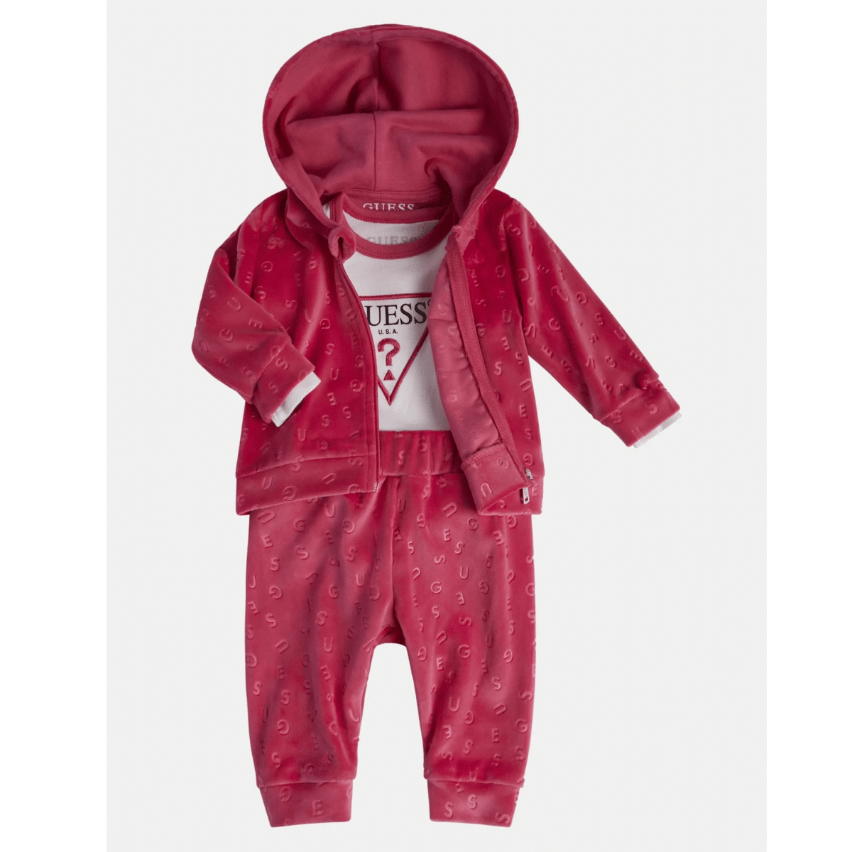 Guess girls baby red outfit