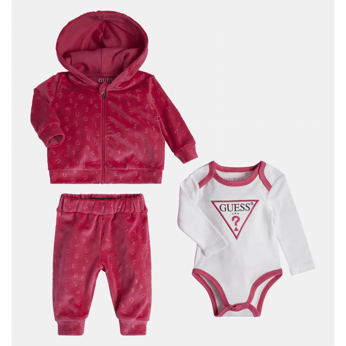 Guess baby girl red outfit set