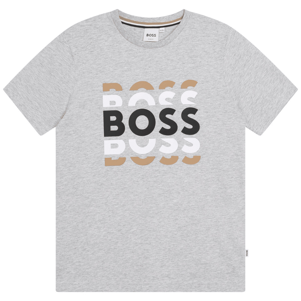 boss boys pale grey tshirt