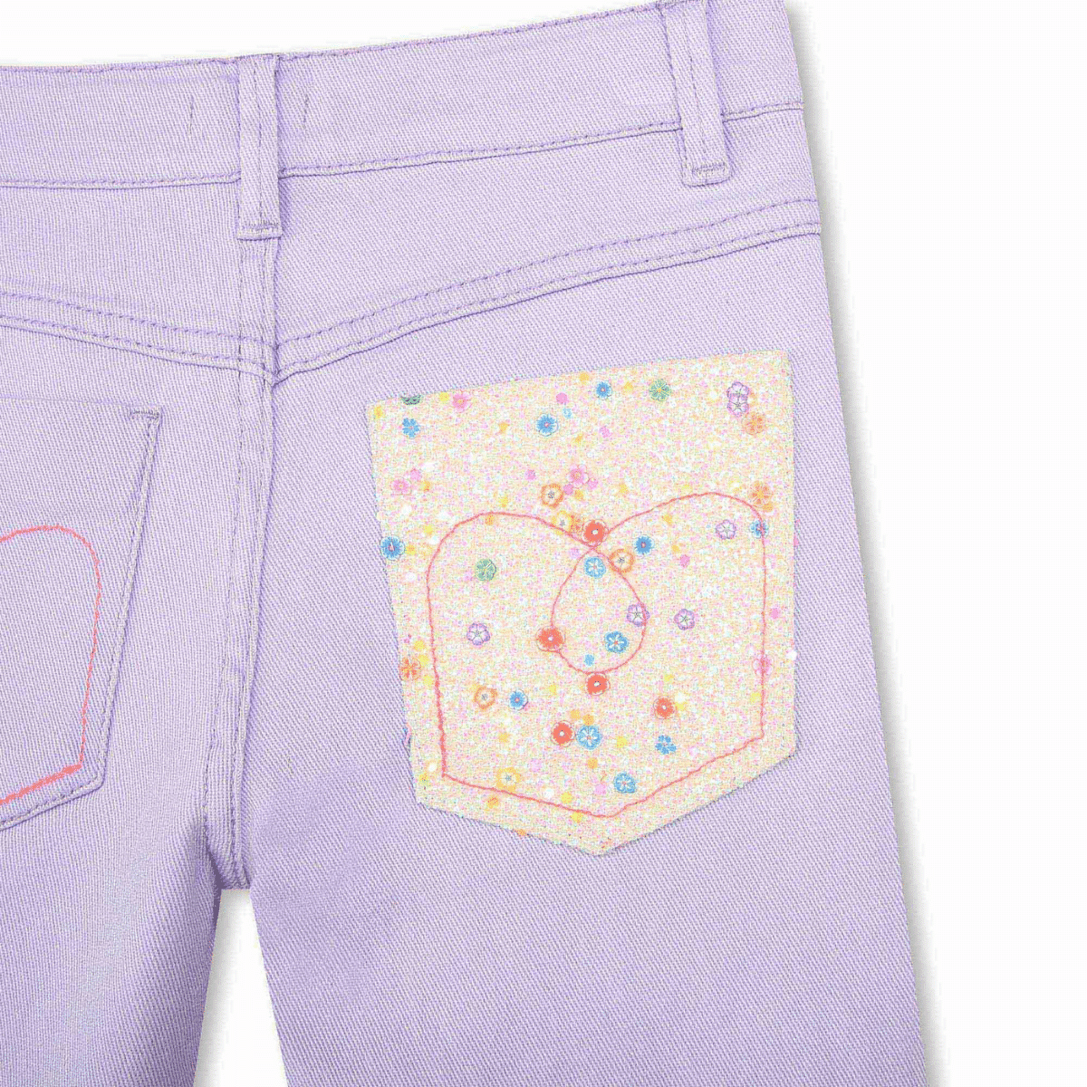 billieblush lilac girls jeans close up