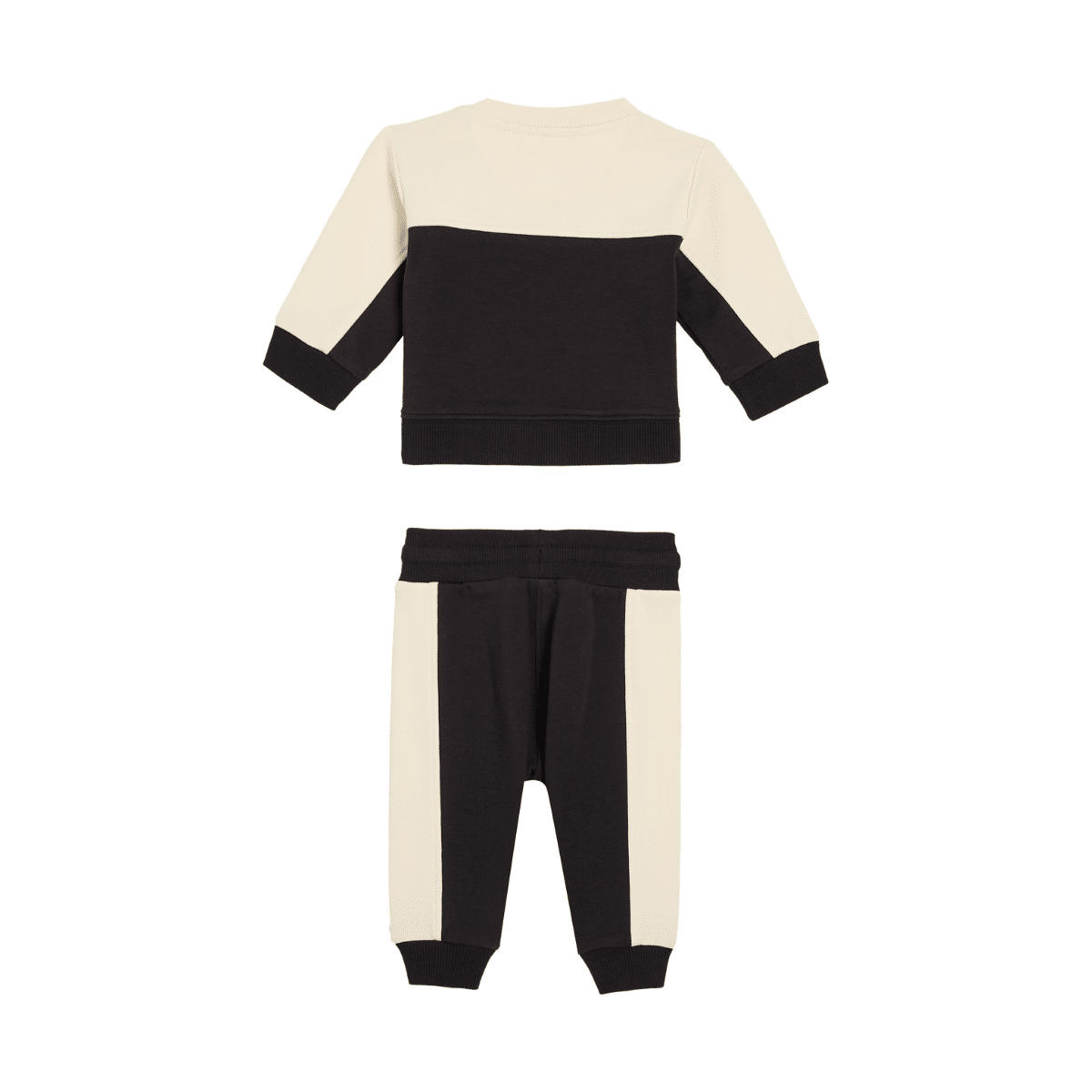 calvin klein baby toddler cream and black tracksuit back view