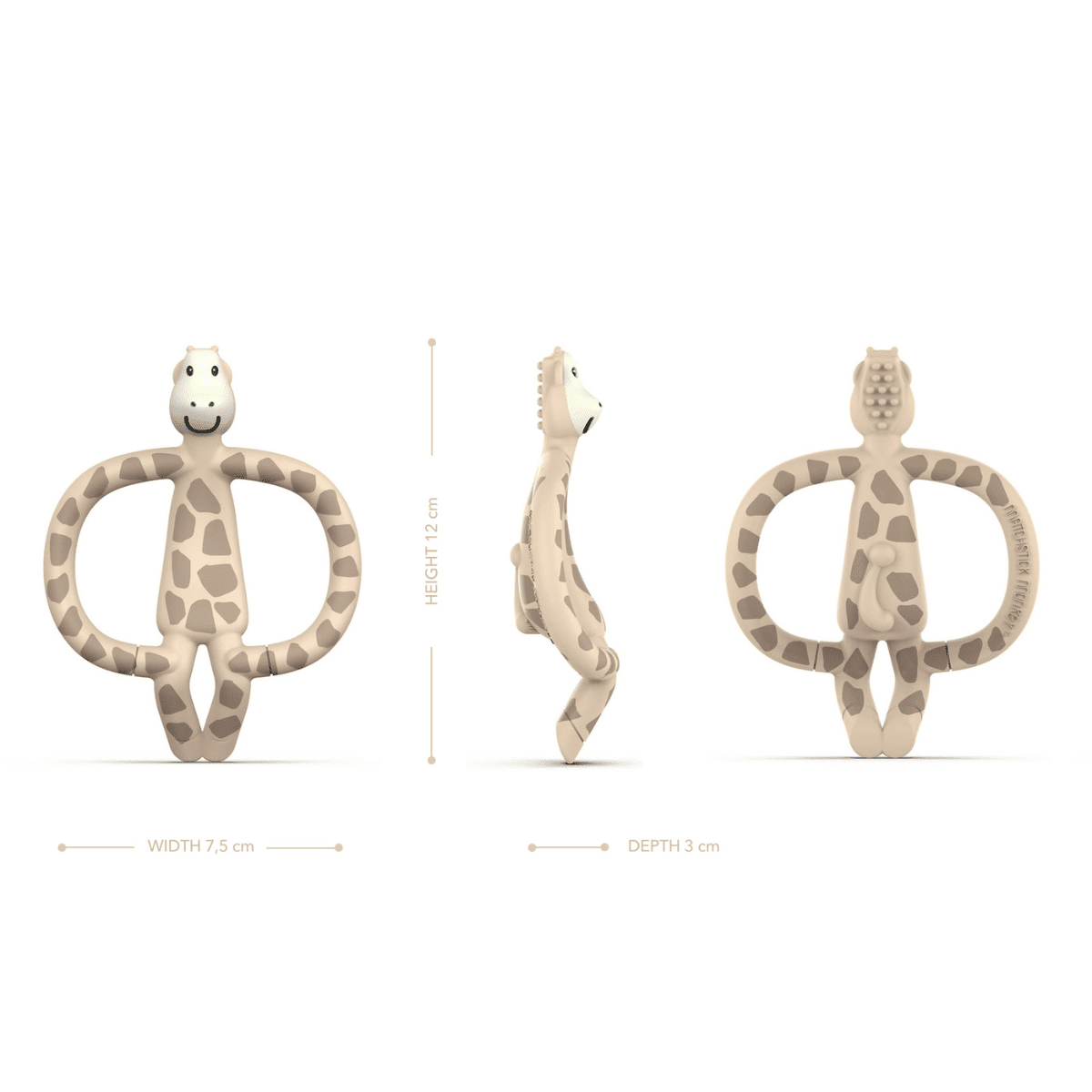Matchstick monkey baby teething muslin giraffe toy measurements