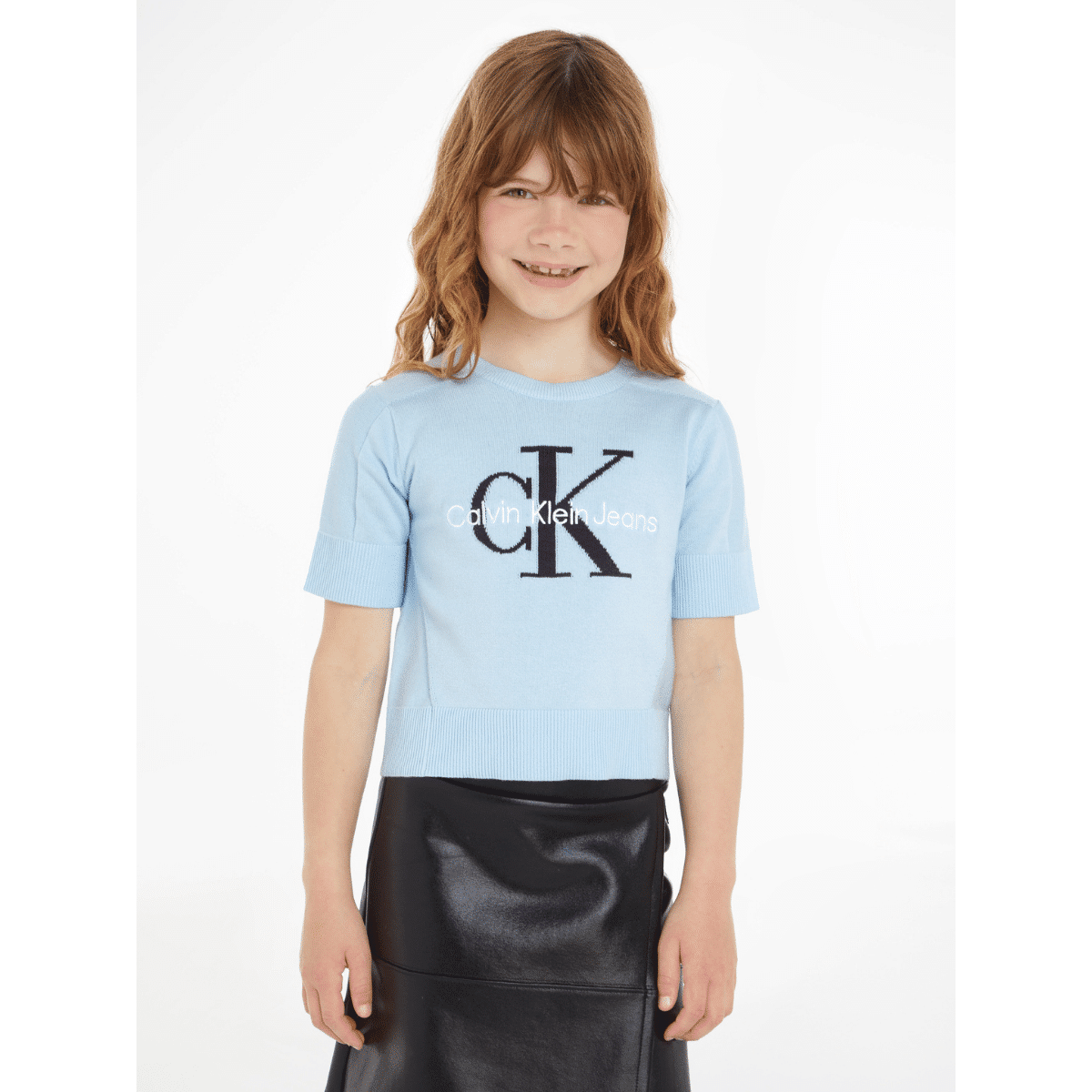 Calvin Klein Girls Monogram SS Sweater - Kids Life Clothing - Children\'s  designer clothing