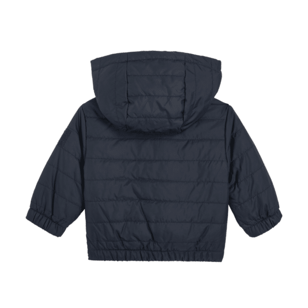 tommy hilfiger baby navy quilted jacket back view