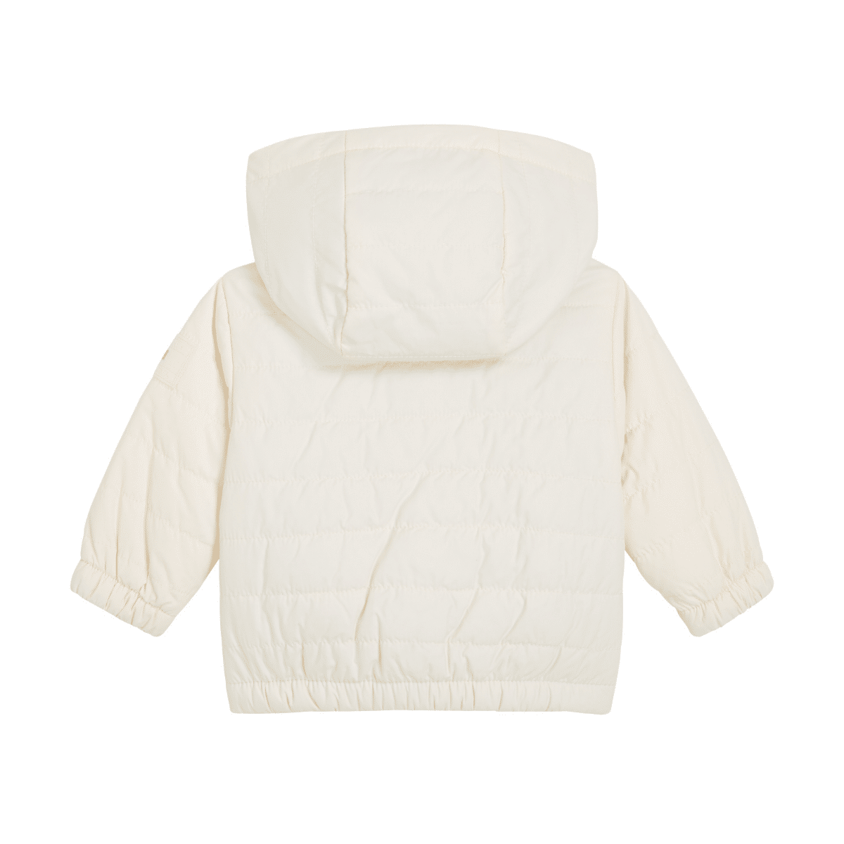 tommy hilfiger baby cream quilted jacket back view