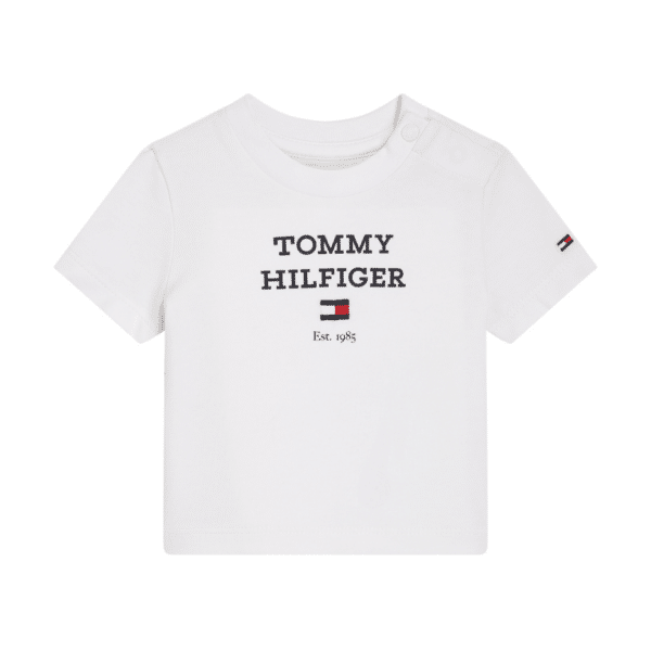 tommy hilfiger boys white tshirt