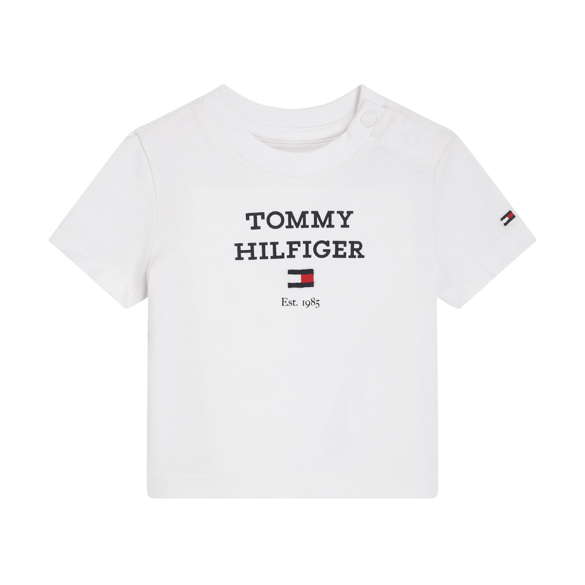 tommy hilfiger boys white tshirt