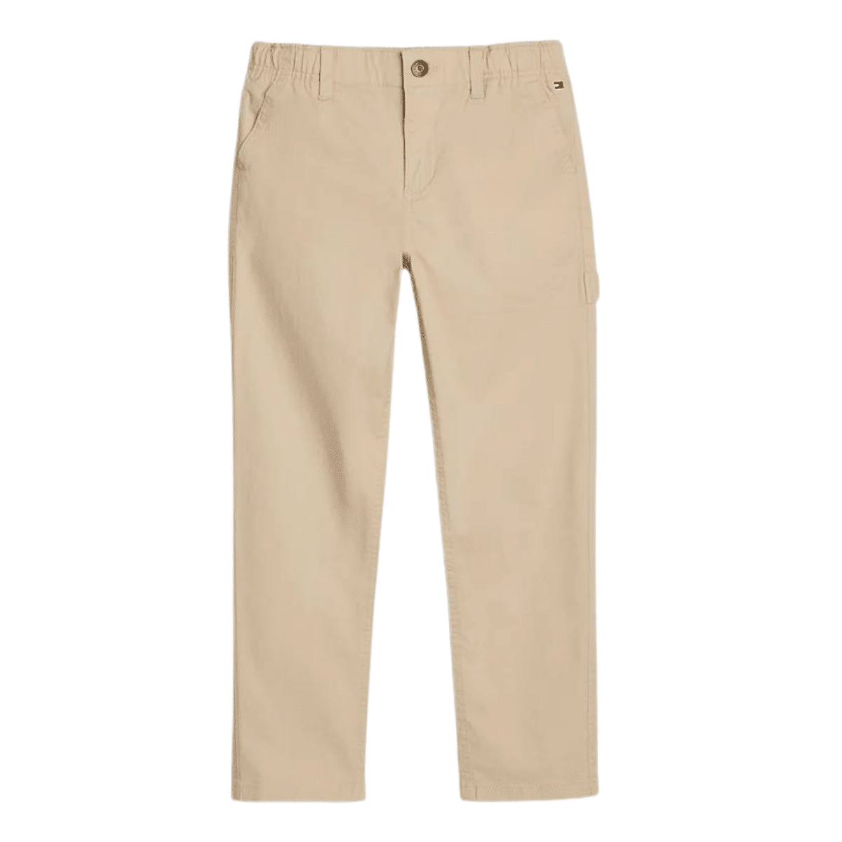 tommy hilfiger beige skater boys trousers front view